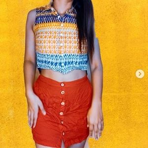 Top skirt eclectic set